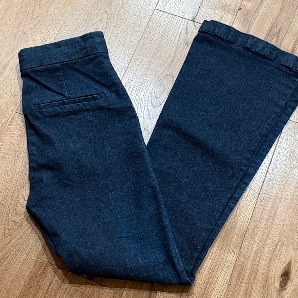 Express High Rise Women's trouser Jeans in Dark Blue